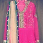 Fuchsia Pink Anarkali Suit